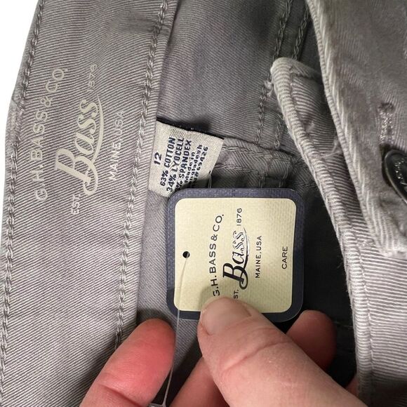 Nwt Bass Jeans gray crop fit size 12 - Picture 10 of 14